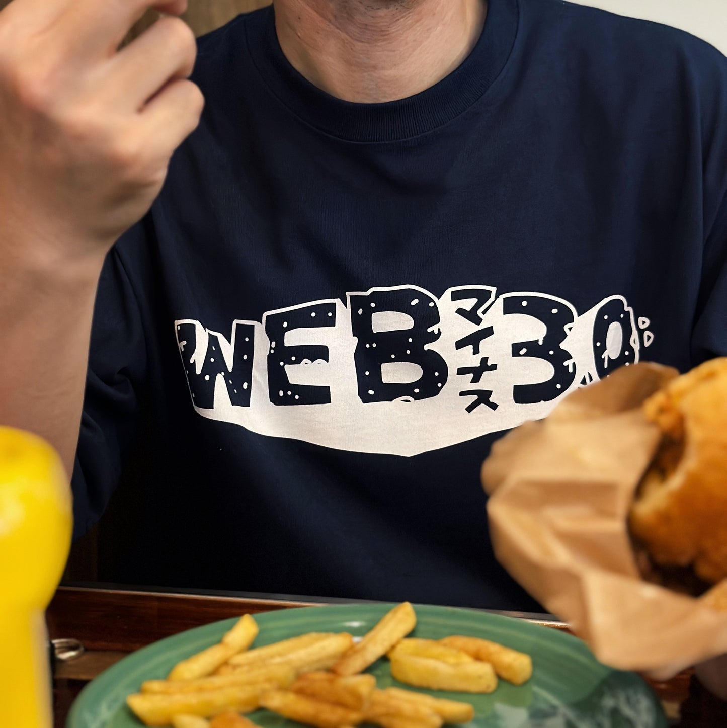 WEB -3.0 2025 SUMMER T-shirt Navy blue